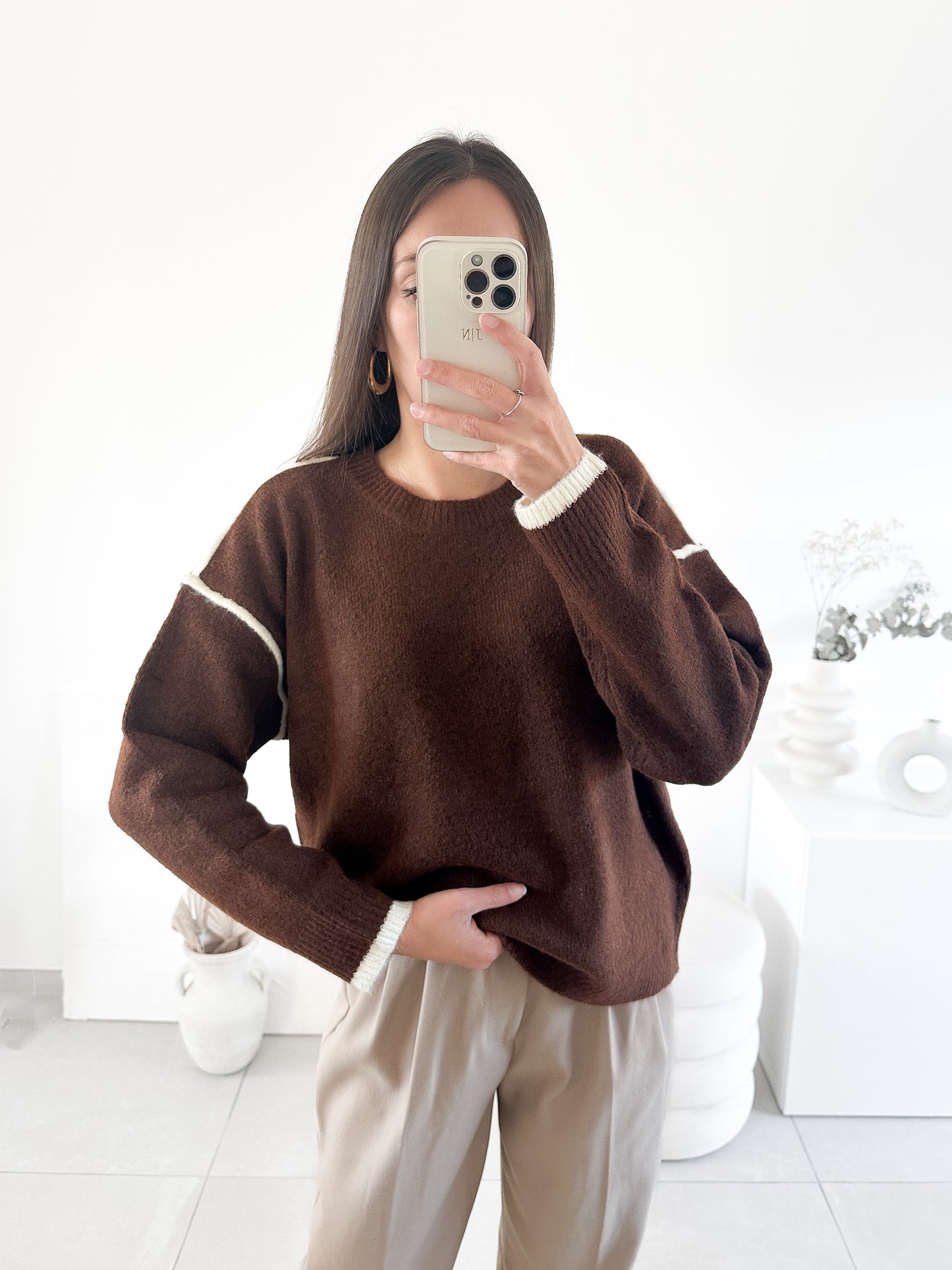 Pull Charly marron