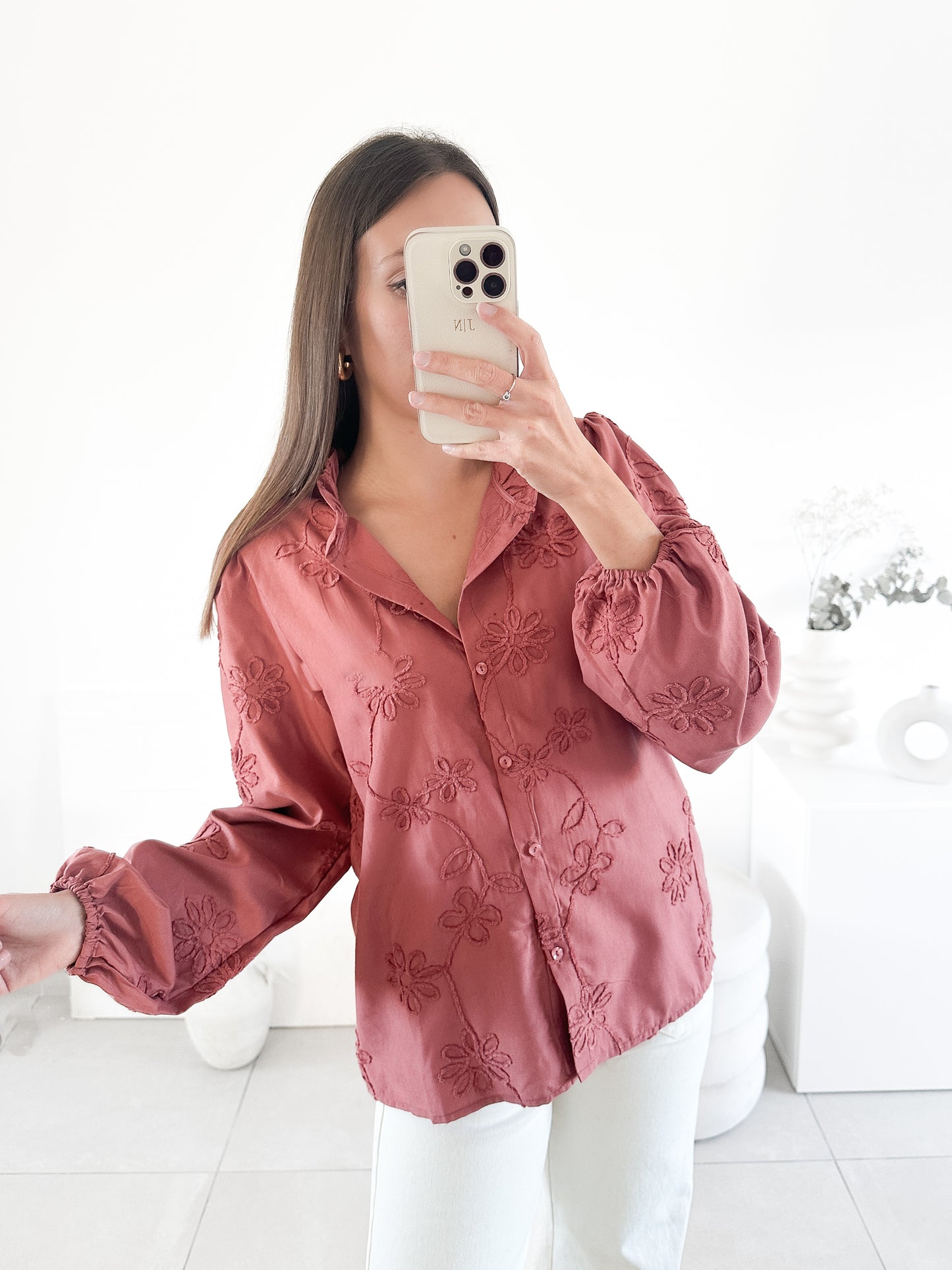 Blouse Valérie rose