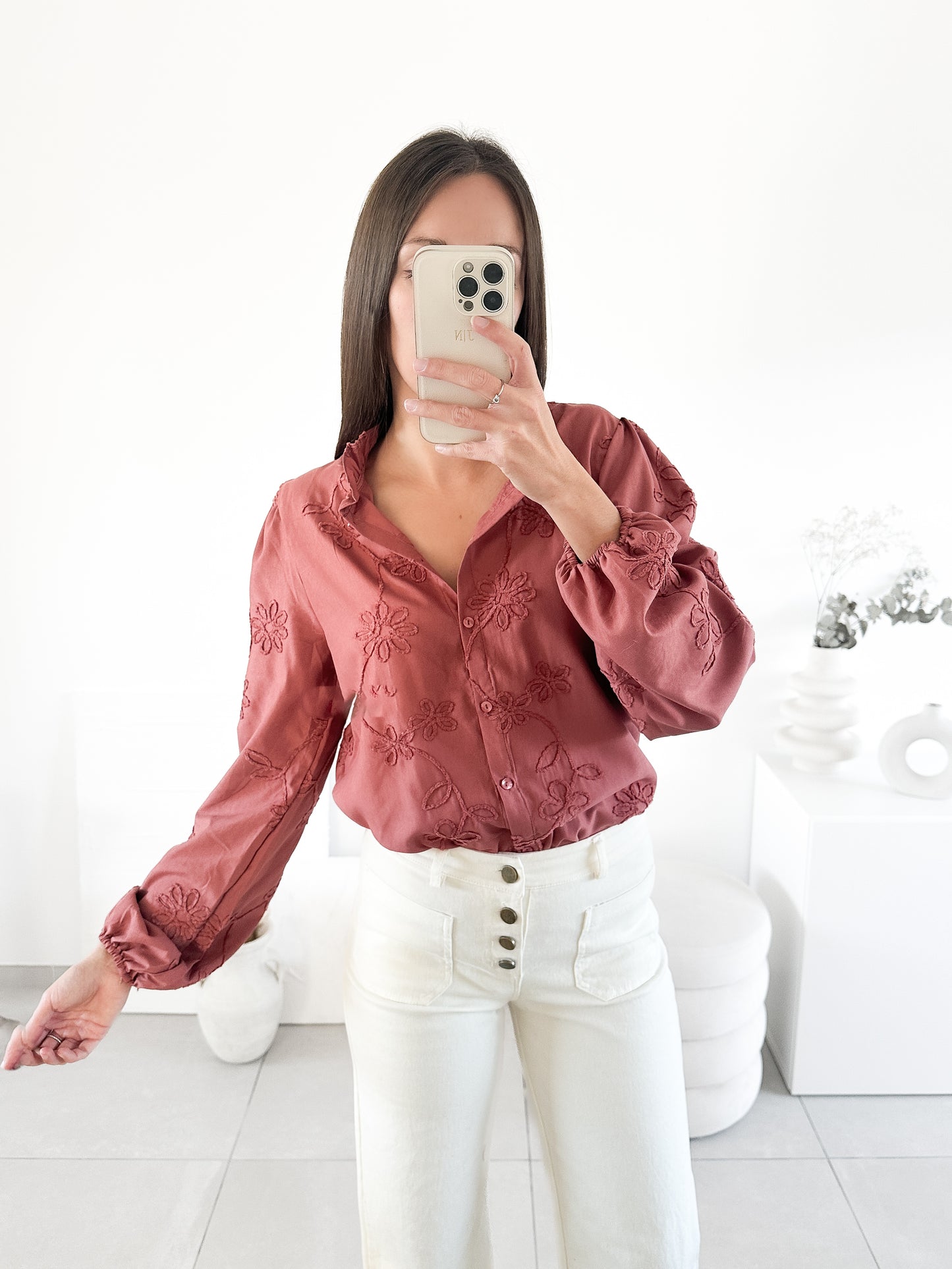 Blouse Valérie rose