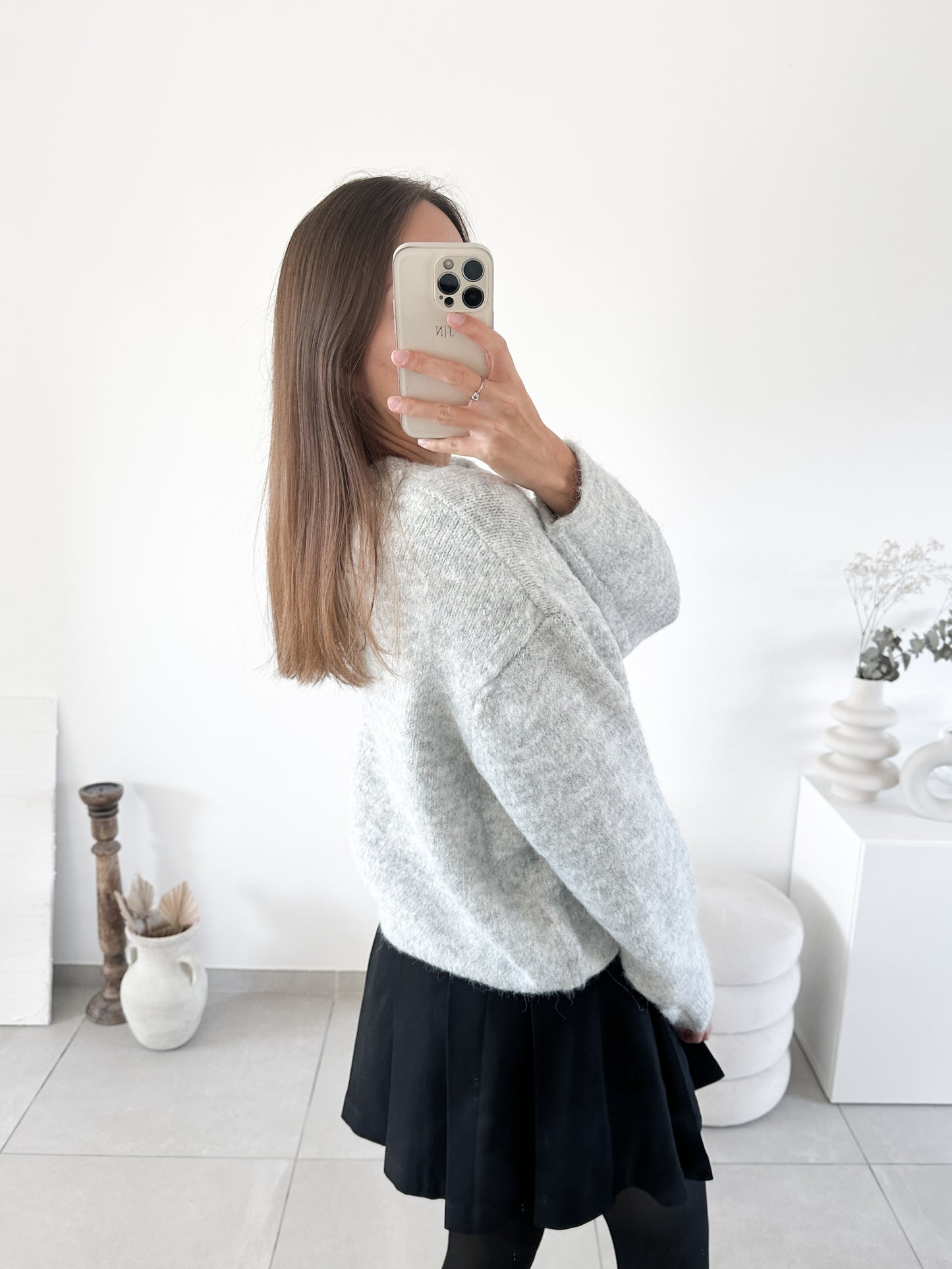 Pull Yelda gris