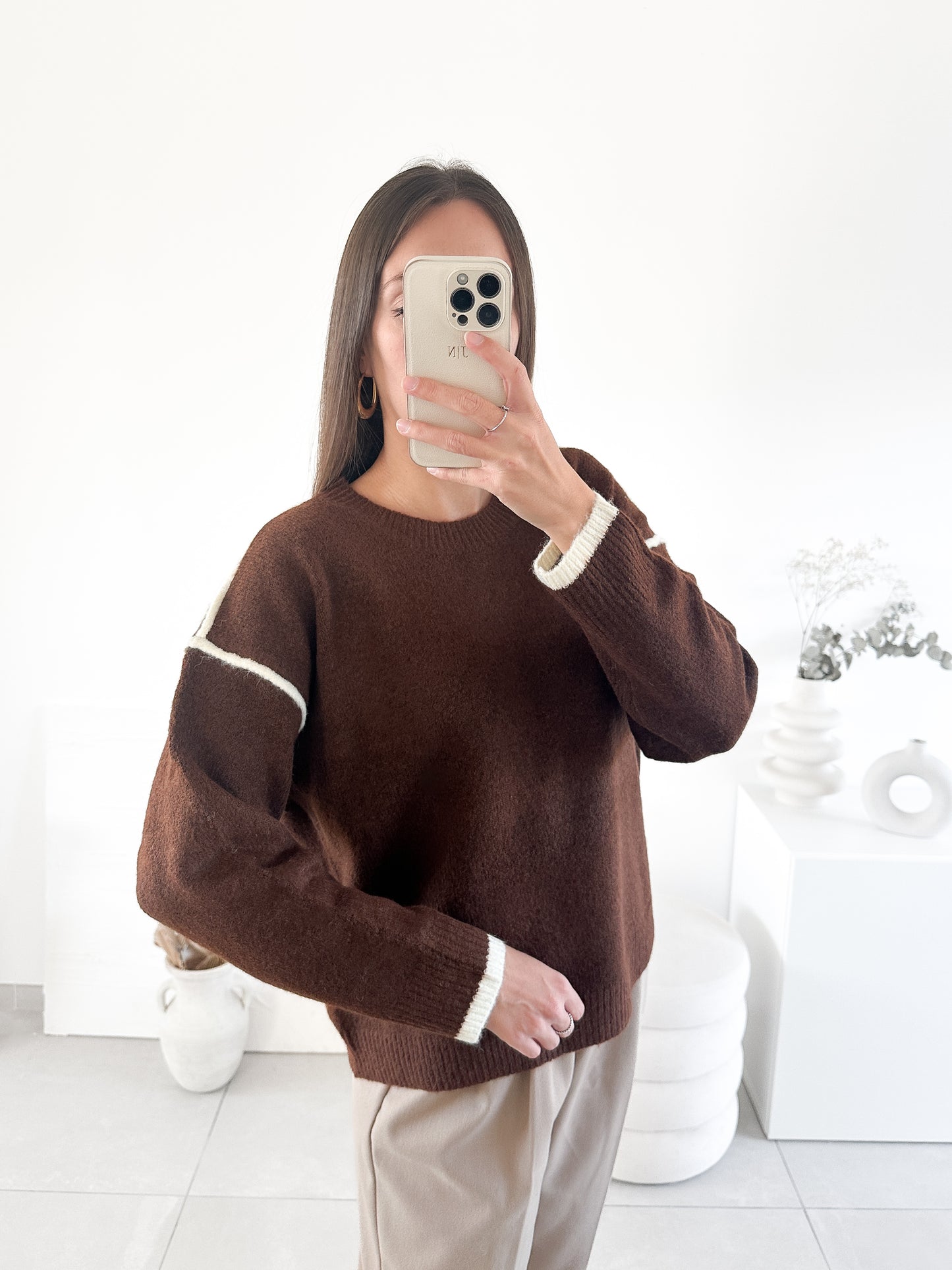 Pull Charly marron