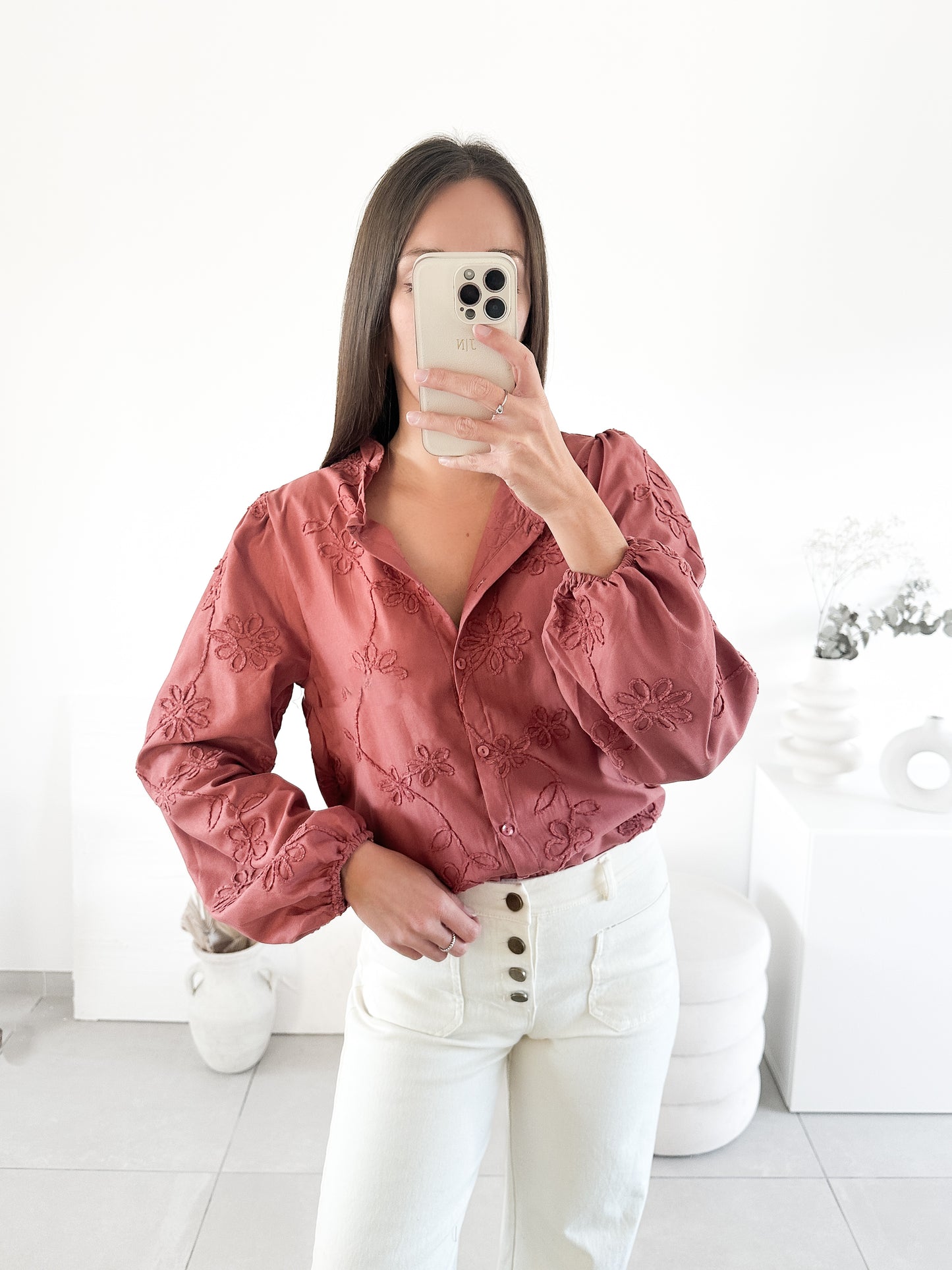 Blouse Valérie rose