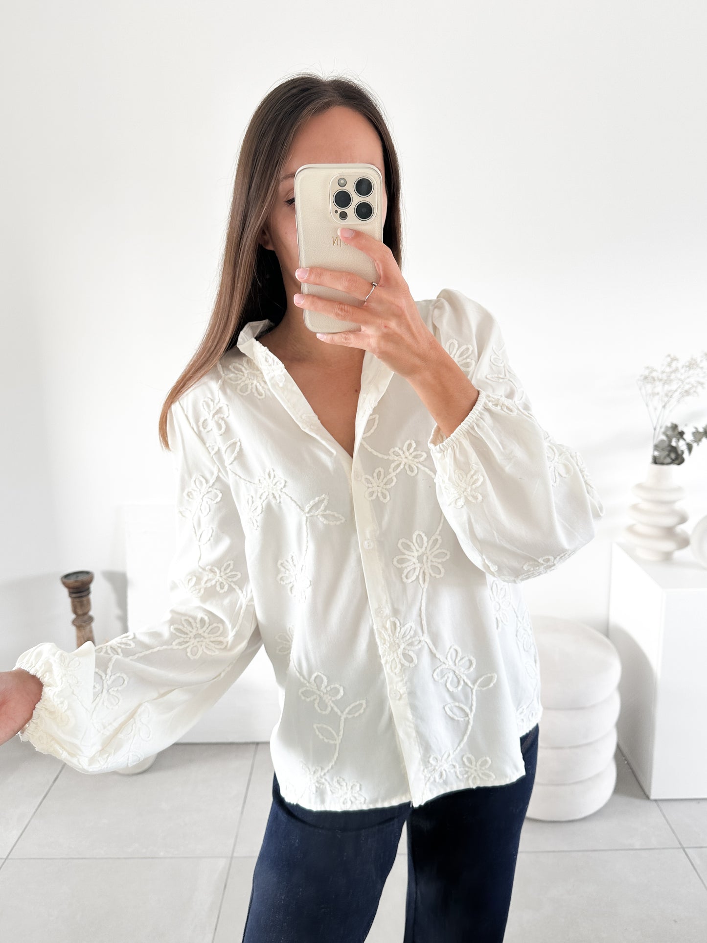 Blouse Valérie blanche