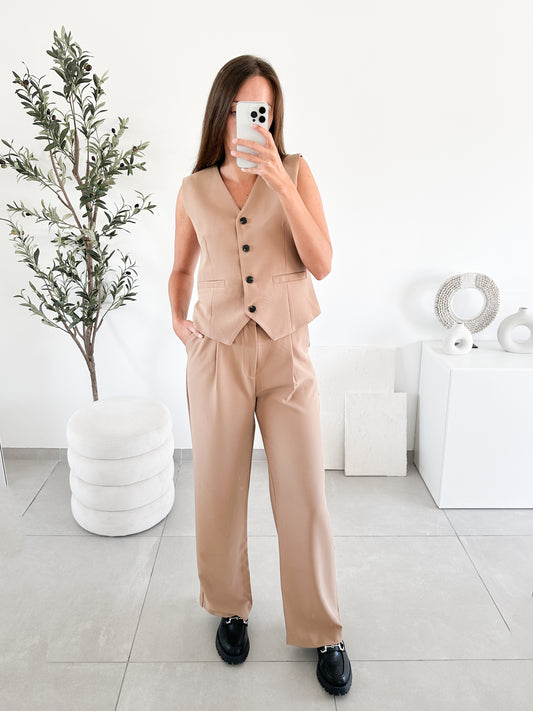 Pantalon de costume camel